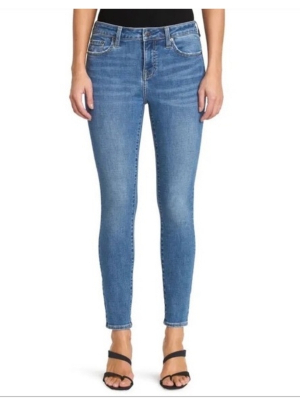 Pistola Mid Rise Skinny Jeans Medium Wash Size 30